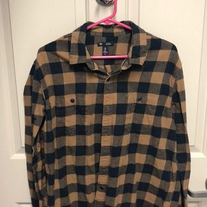 Gap Flannel Men’s Large - Brown and Navy